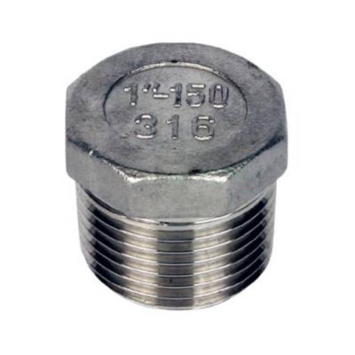 Picture of 1 1/2" Stainless 316 Hexagon Head Plug