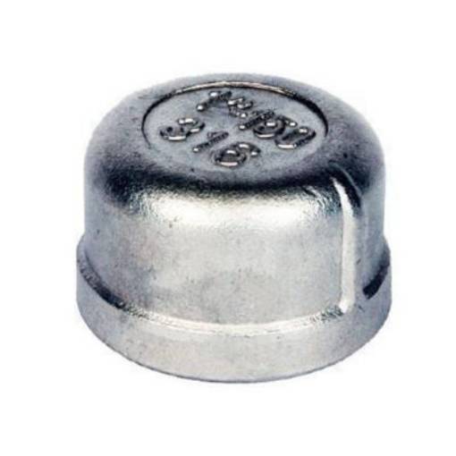 Picture of 1/2"BSP Stainless 316 Round Cap