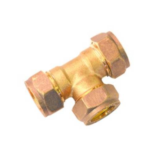 Picture of 15mm CORE Brass Compression Tee 618
