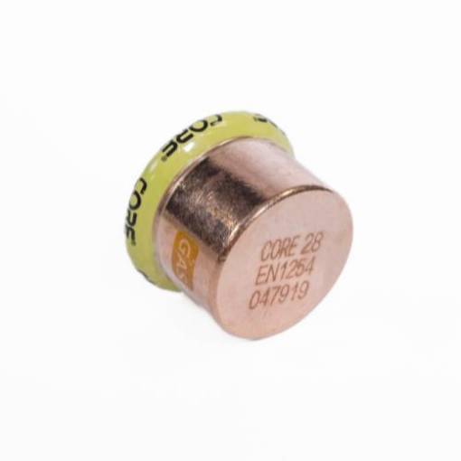 Picture of 15mm CORE Copper Press Stop End *GAS*