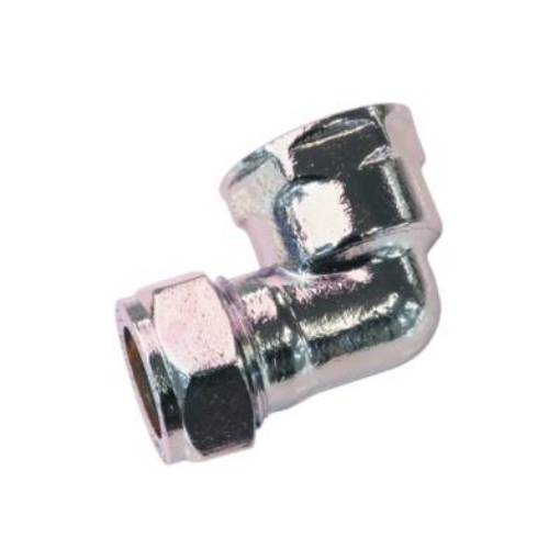Picture of 15x1/2" CORE Comp Female Elbow Chrome 617CP