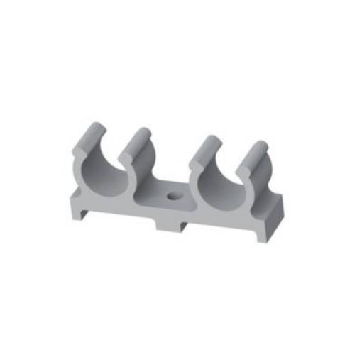 Picture of 16mm Aqua Double Pipe Clip 39296