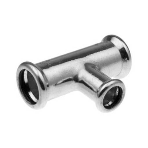 Picture of 22 x 15mm Xpress Copper Chrome Plated Tee S25CP