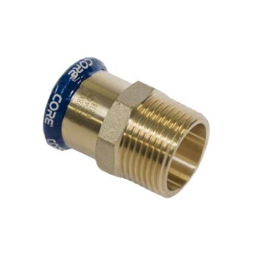 Picture of 22 x 3/4" CORE Copper Press Male Iron Adaptor WRAS