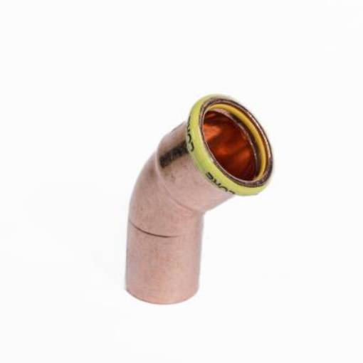 Picture of 22mm CORE Copper Press 45 Elbow M/F *GAS*