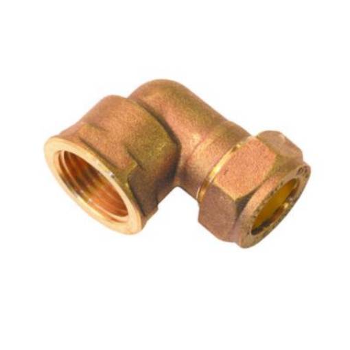 Picture of 22x3/4" CORE Compression x Female Elbow DZR 917