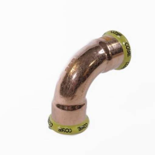 Picture of 35mm CORE Copper Press 90 Elbow *GAS*