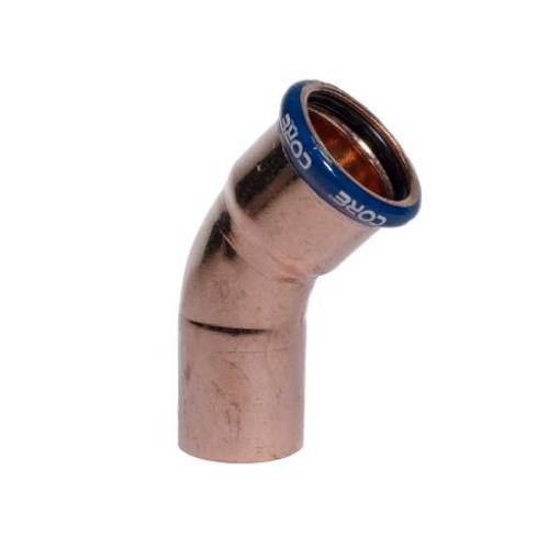 Picture of 42mm CORE Copper Press 45 Elbow M/F WRAS