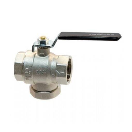 Picture of Altecnic 1" Filter Ball Valve Black Lever Handle