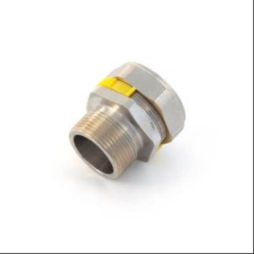 Picture of DN25 Gas Flex DZR Male Adaptor x 3/4" BSP