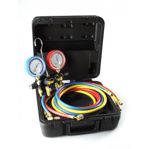 Picture of EL75372 Javac Four Valve Manifold Only - Multi Gas 72" Hoses & Case