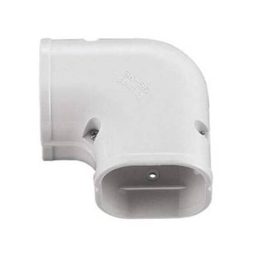 Picture of Inaba Denko 75mm 90Deg Flat Bend - White