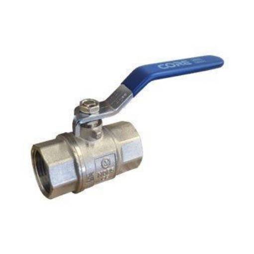Picture of 50nb CORE750 Ball Valve Blue Lever WRAS