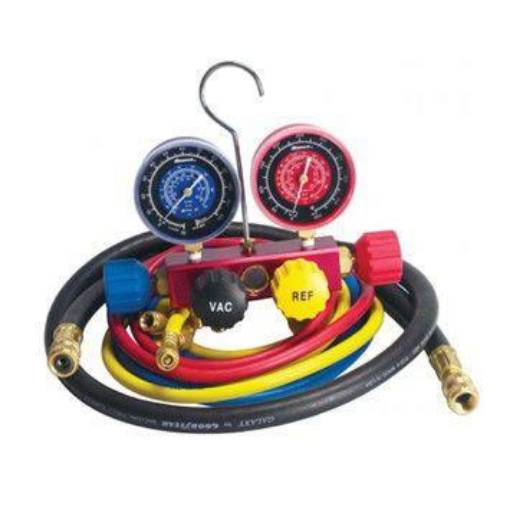 Picture of 2 Valve Manifold PSI, Bar, Deg CR410a 60" Hoses