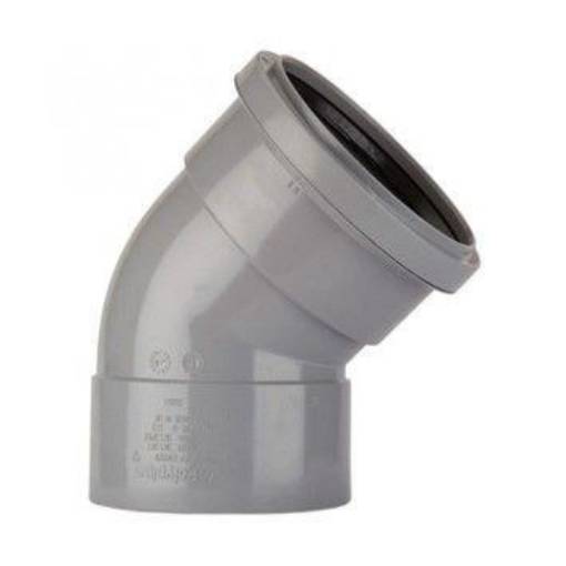 Picture of 160mm Sweep Bend (135 Deg) Grey