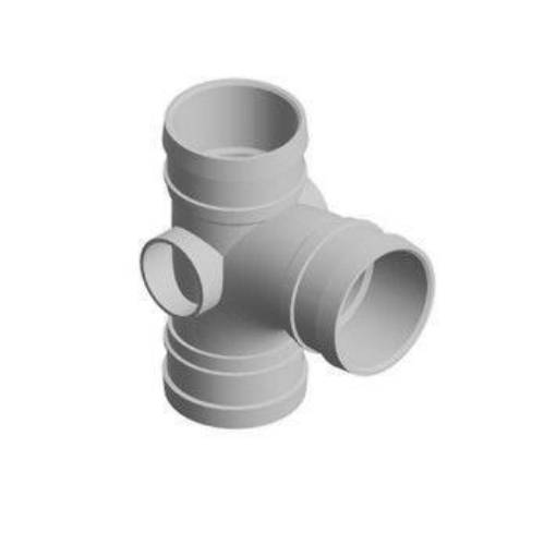 Picture of 82mm Single Branch(92 Deg) Grey