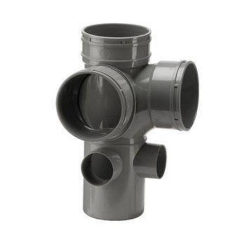 Picture of 110mm Corner Boss Branch Spg Outlet Grey