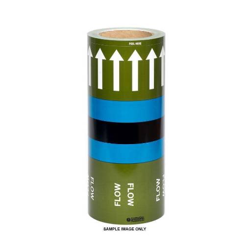 Picture of Pipemark M51-F 275mm x 33m CT Heating Flow ID Tape