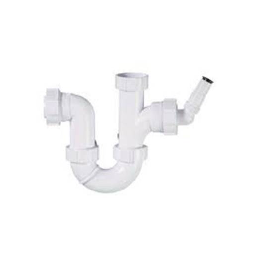 Picture of 40mm Washing Machine Half Trap White