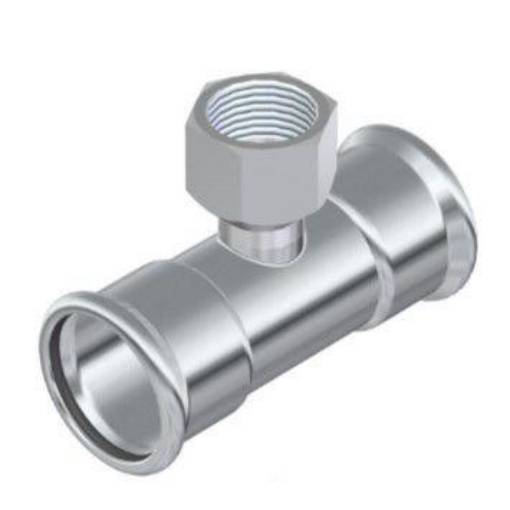 Picture of 139mm x 2" 316L Stainless Press F/I Branch Tee 12