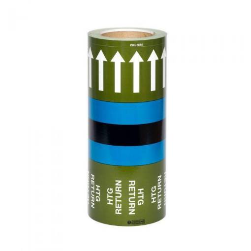 Picture of Pipemark M04-R 275mm x 33m Heating Return ID Tape