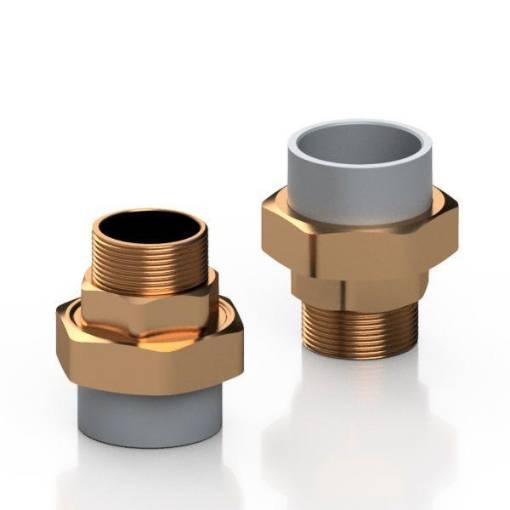 Picture of 1 1/2" PVC Composite Union Male BMC