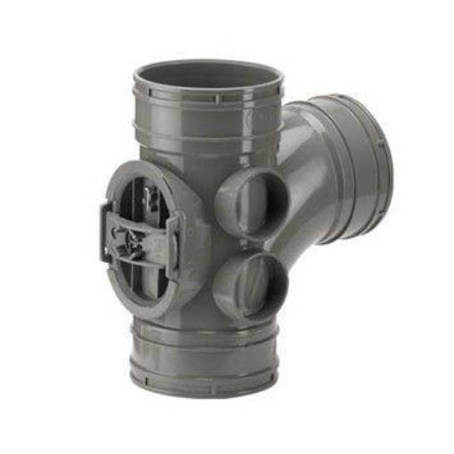 Picture of 110mm Single Access Branch (92 Deg) Grey