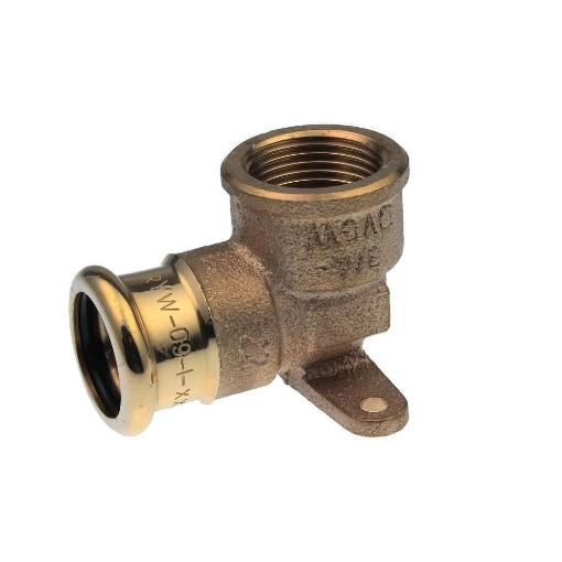 Picture of 15x1/2" Xpress Cu Backplate Elbow S15