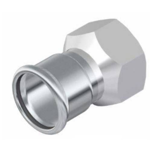 Picture of 28mm x 1" 316L Stainless *GAS* Press F/I BSP Adaptor 17