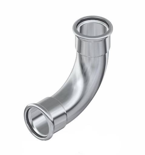 Picture of 42mm 316L Stainless *GAS* Press Elbow 3