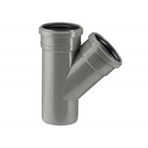 Picture of 160mm Sgt/Skt Single Branch 135dg (110mm Branch) Grey