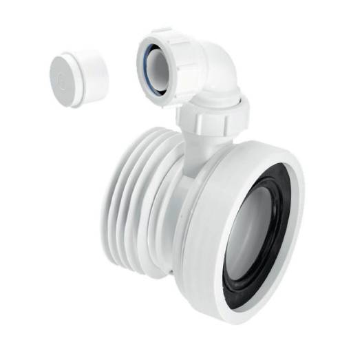 Picture of 4" Straight Rigid WC Connector c/w 1 1/4" Boss