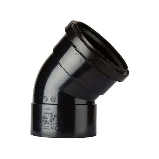 Picture of 50mm Sweep Bend (135 Deg) Black