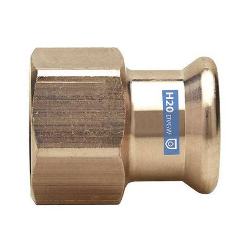Picture of 28 x 1" Copper Press Female Iron Adaptor 8270 WRAS
