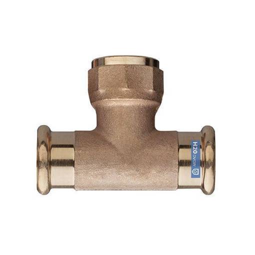 Picture of 22 x 3/4" Copper Press Female Branch Tee 8130 WRAS
