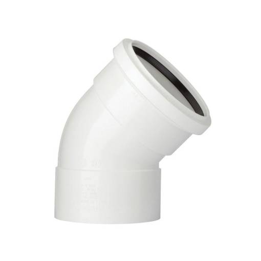 Picture of 40mm ABS Spg/Skt Bend (135 Deg) White
