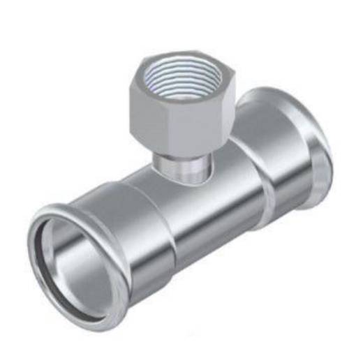 Picture of 76mm x 2" 316L Stainless *GAS* Press F/I BSP Branch Tee 12