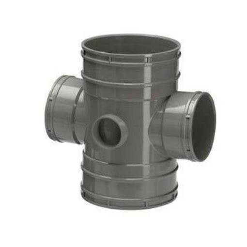 Picture of 160x110mm Double Unequal Branch 2 Boss Horn Grey