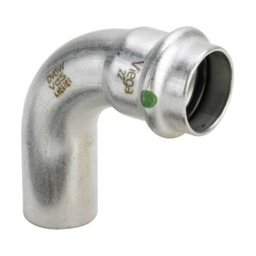 Picture of 15mm Sanpress Inox M/F Elbow 90Deg S/S 23161