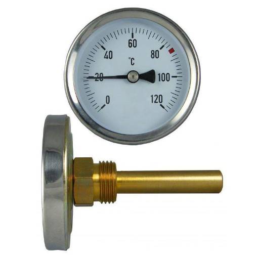 Picture of 4"Dial -30+50C&F 63mm Back Entry Pocket Thermometer