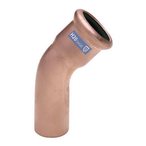 Picture of 54mm Copper Press 45 Elbow M/F 9040 WRAS