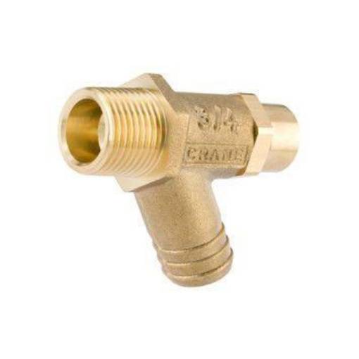 Picture of 15nb Crane DZR Lockshield Drain Cock D340
