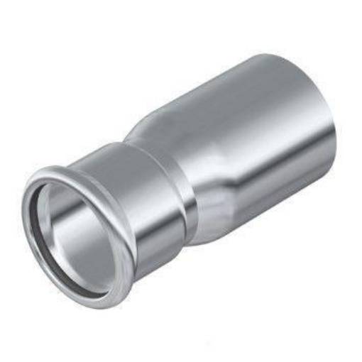 Picture of 42mm x 28mm 316L Stainless Press Insert Reducer 14