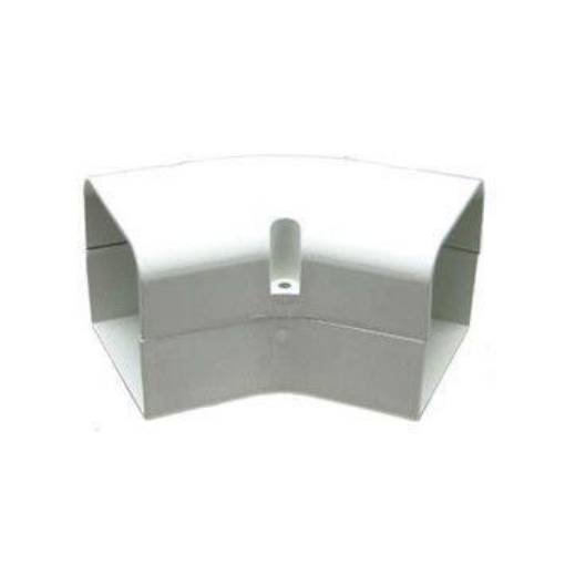 Picture of SpeediChannel (BBJ) Trunking White 105mm Flat Bend 45 Degree
