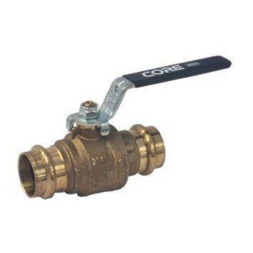 Picture of 28mm CORE171 DZR WRAS Press Fit Ends Ball Valve 55