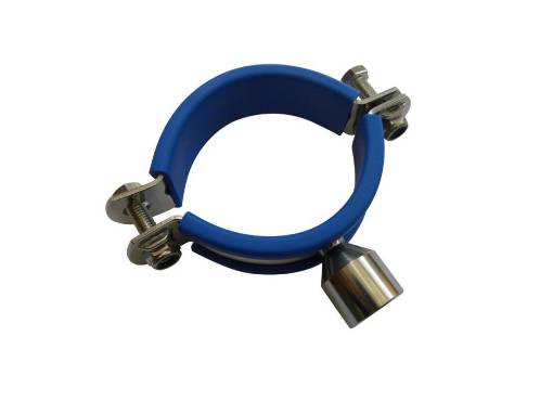 Picture of 22/28mm Stainless Pipeclip c/w Blue Inset M10 Bossed